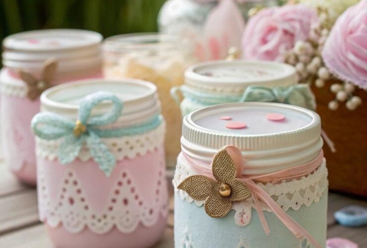Ideias criativas com potes de papinha decorados com delicadeza