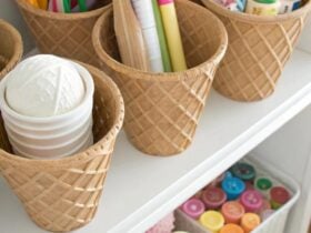 Ideias criativas com potes de sorvete para organização da vida