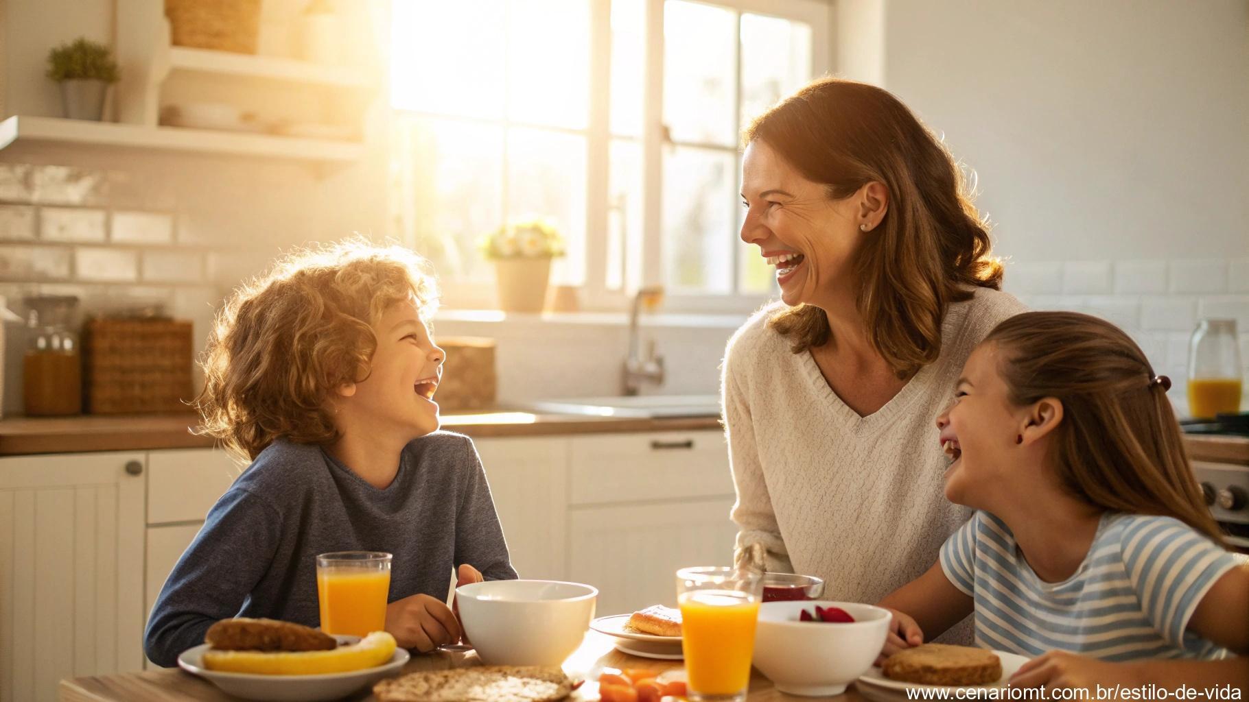 Mensagem de Bom Dia para Amigos e Família com um encontro acolhedor.