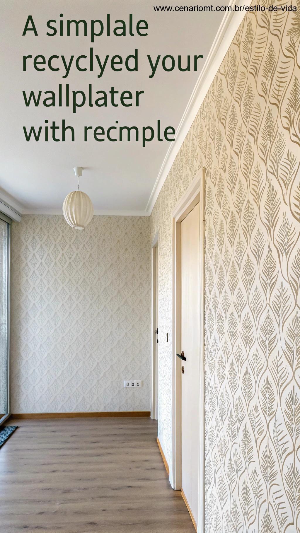 Decoração minimalista com papel reciclado, criando um visual limpo e simples para espaços modernos.