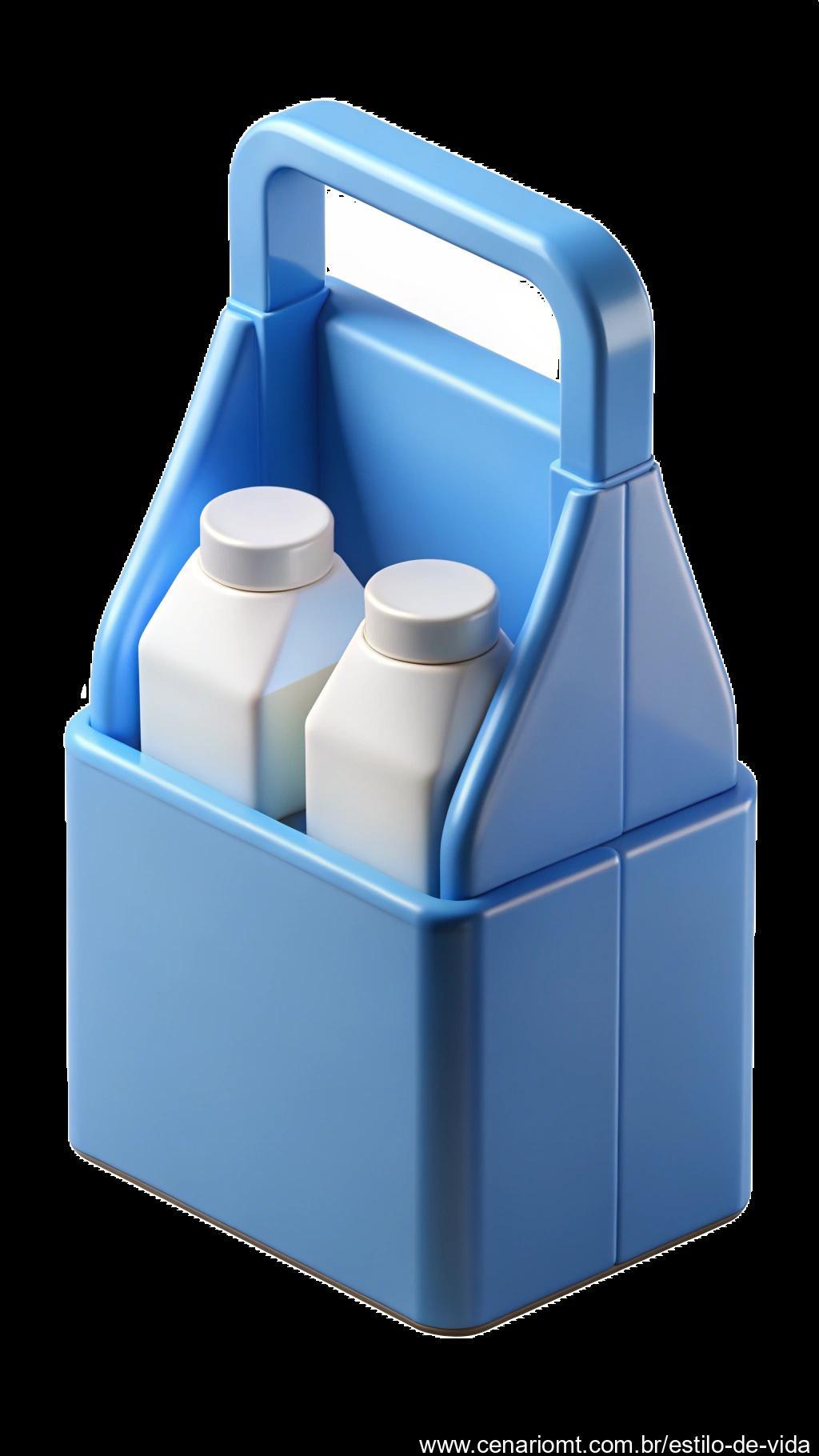 Caixa para ferramentas feita com caixas de leite ou embalagens Tetra Pak.