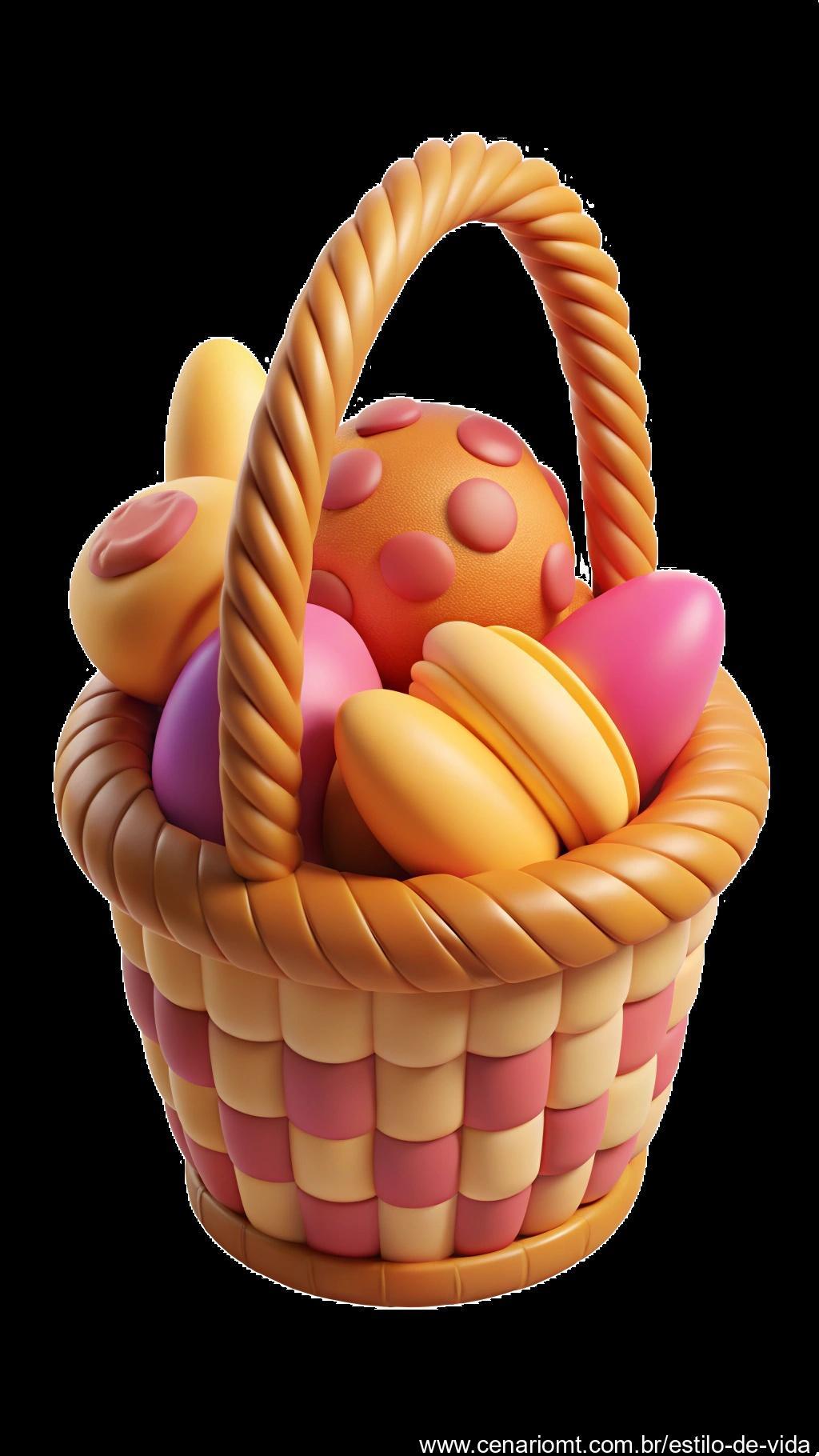 Cestas de pão usadas como porta-doces para festa infantil.