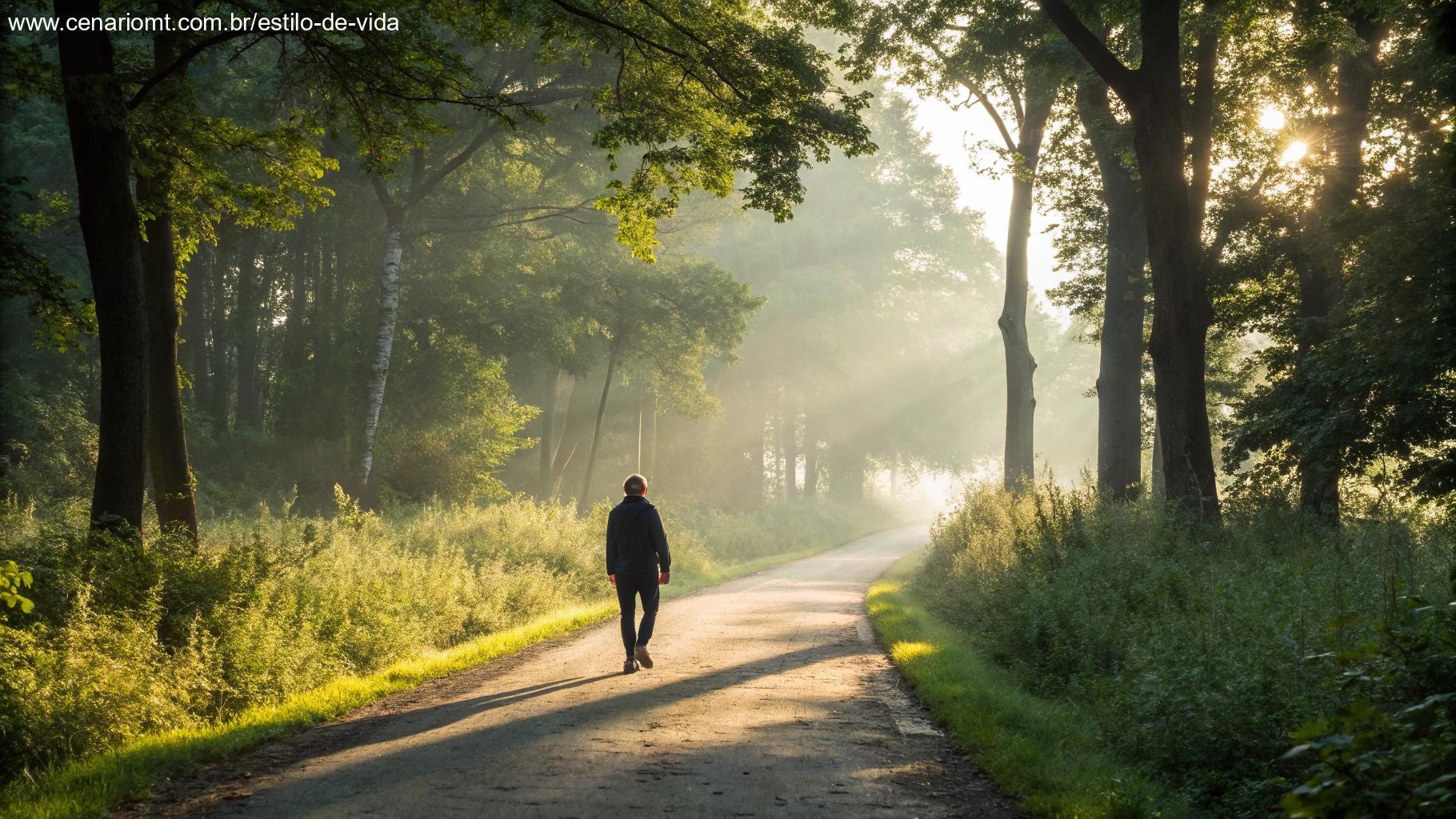 Aplicações práticas para o dia representadas com caminho na floresta