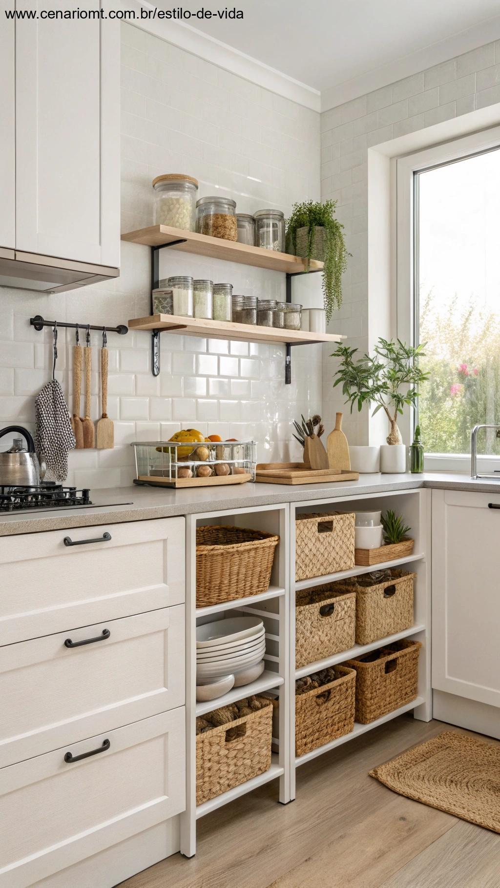 Armazenamento criativo em cozinhas modernas e organizadas