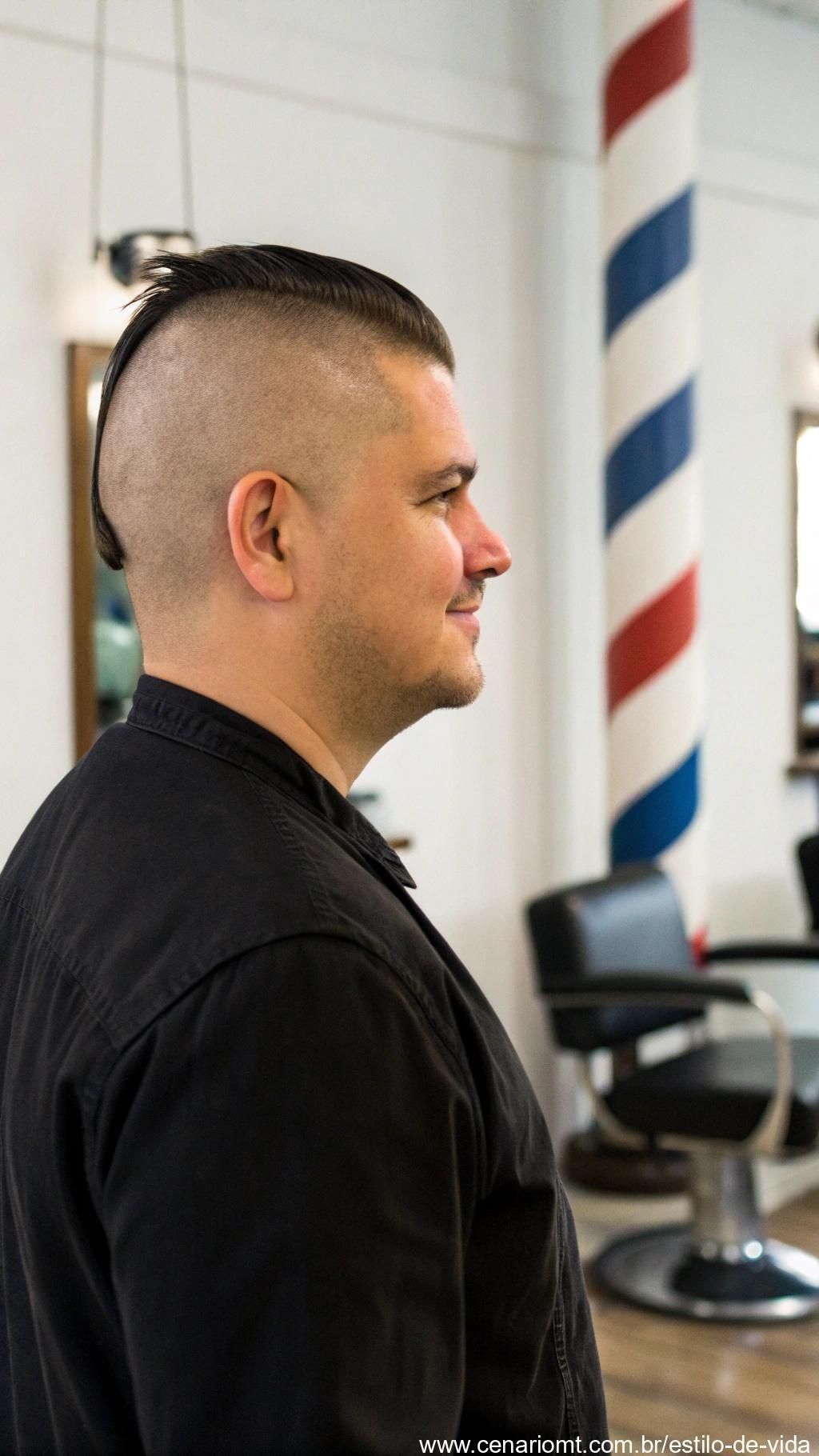 Buzz cut atualizado com estilo moderno