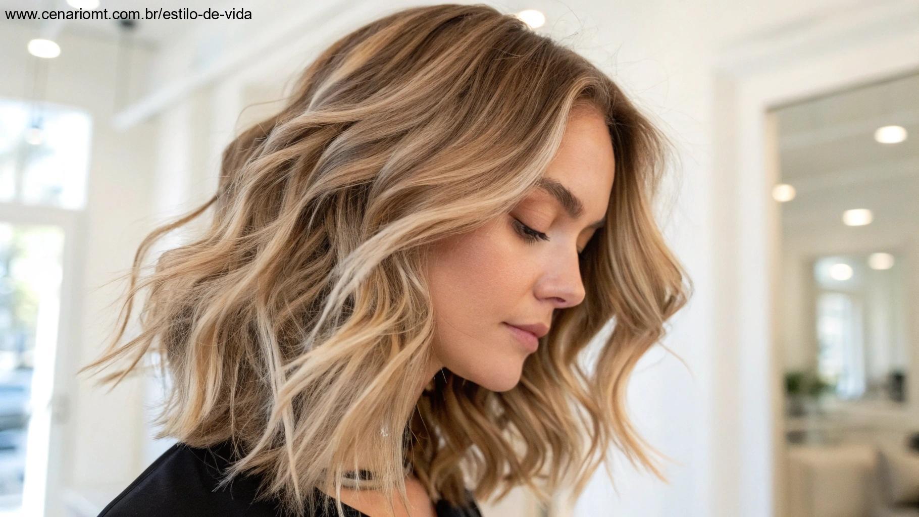 Camadas suaves em corte feminino, com movimento e leveza