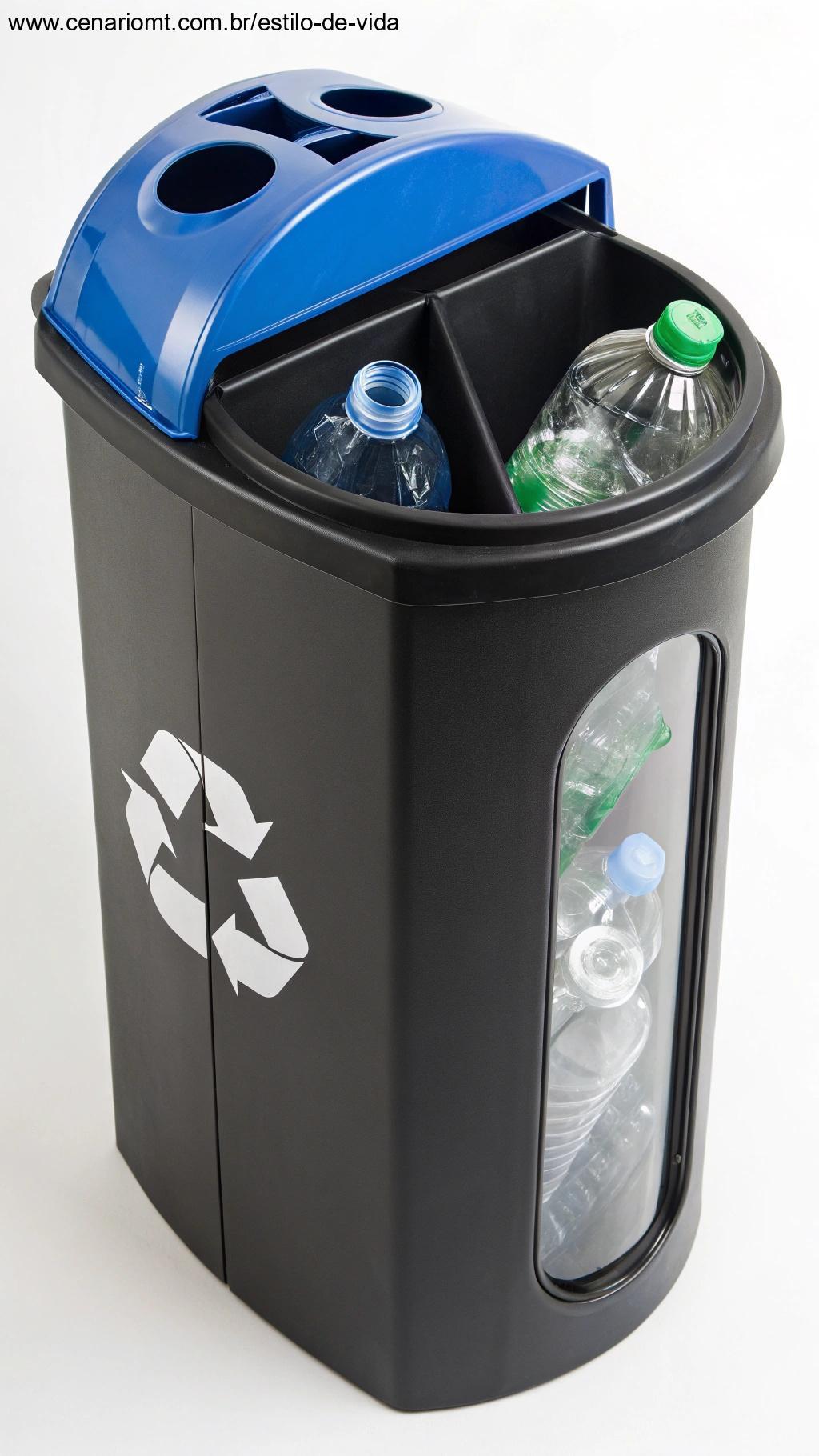 Cesto de lixo reciclado