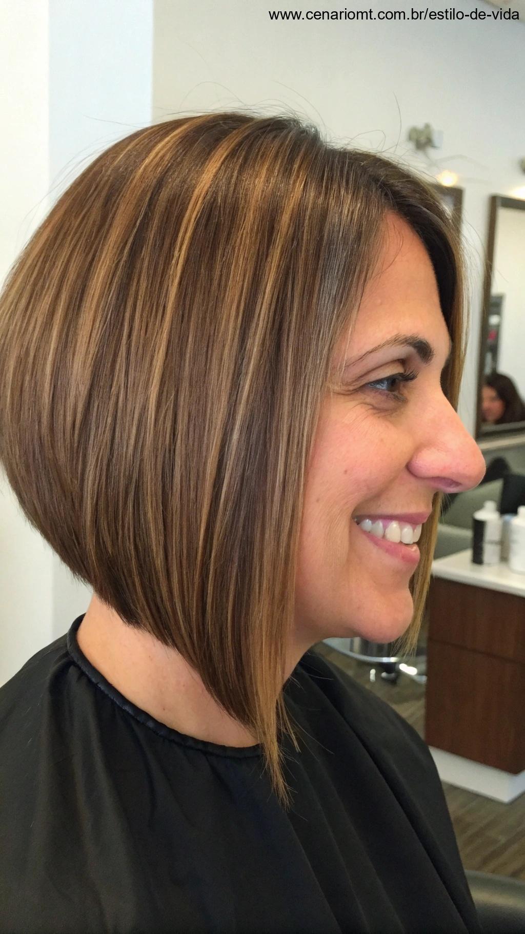 Corte chanel de bico com leveza