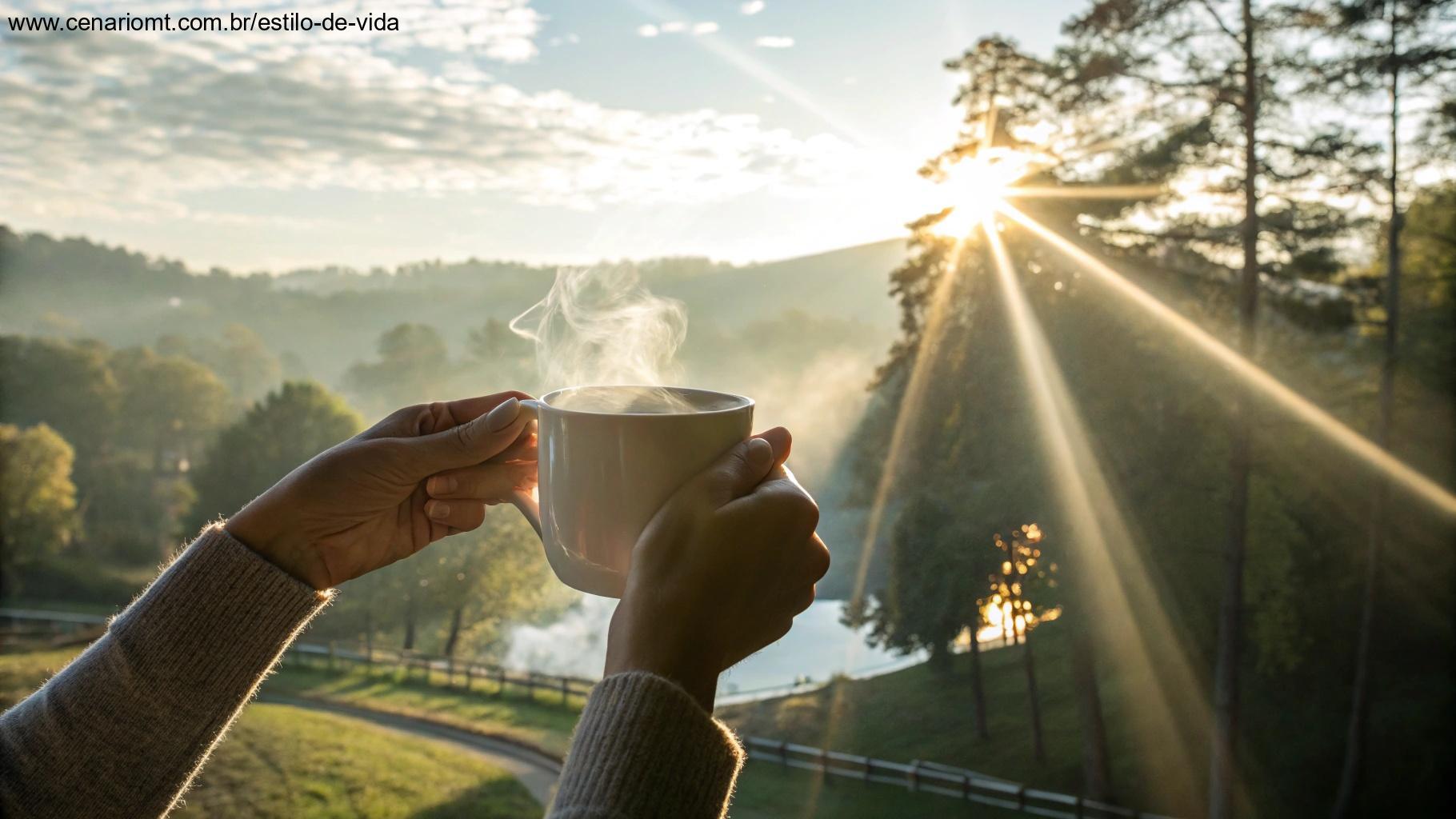 Imagem para inspirar a começar o dia com boas intenções