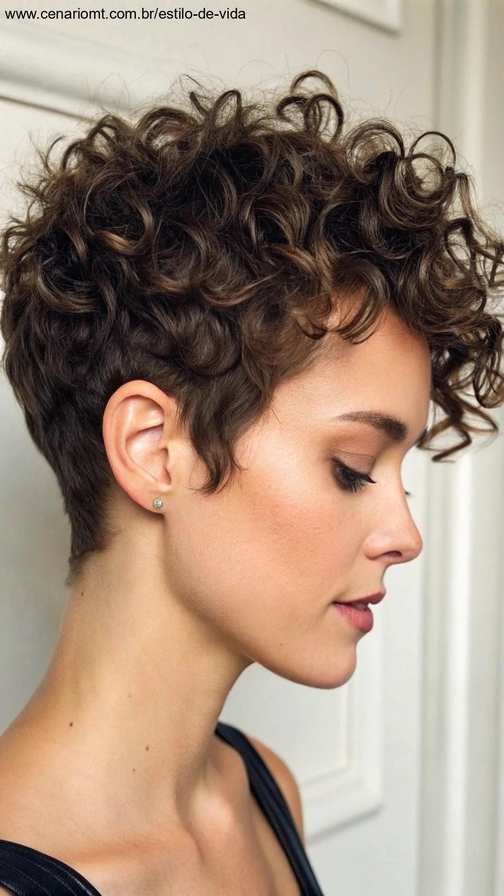 Corte pixie para cabelos cacheados