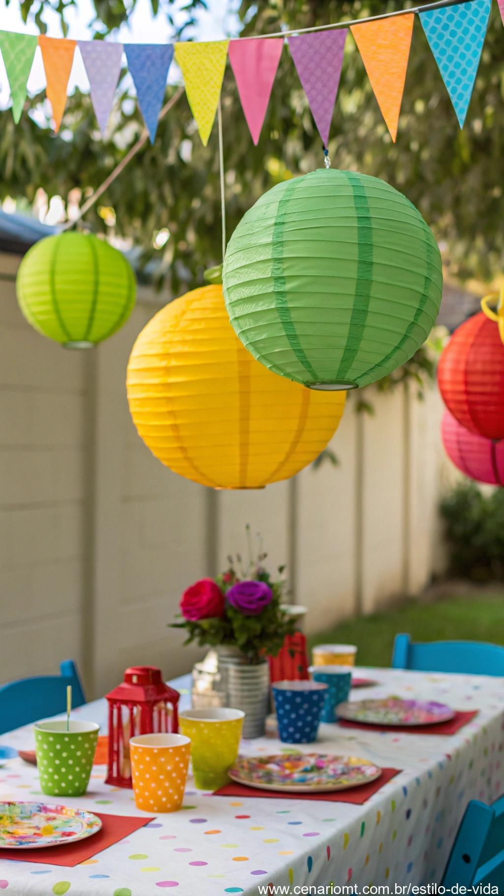 Decoração de festas sustentáveis com materiais reutilizados