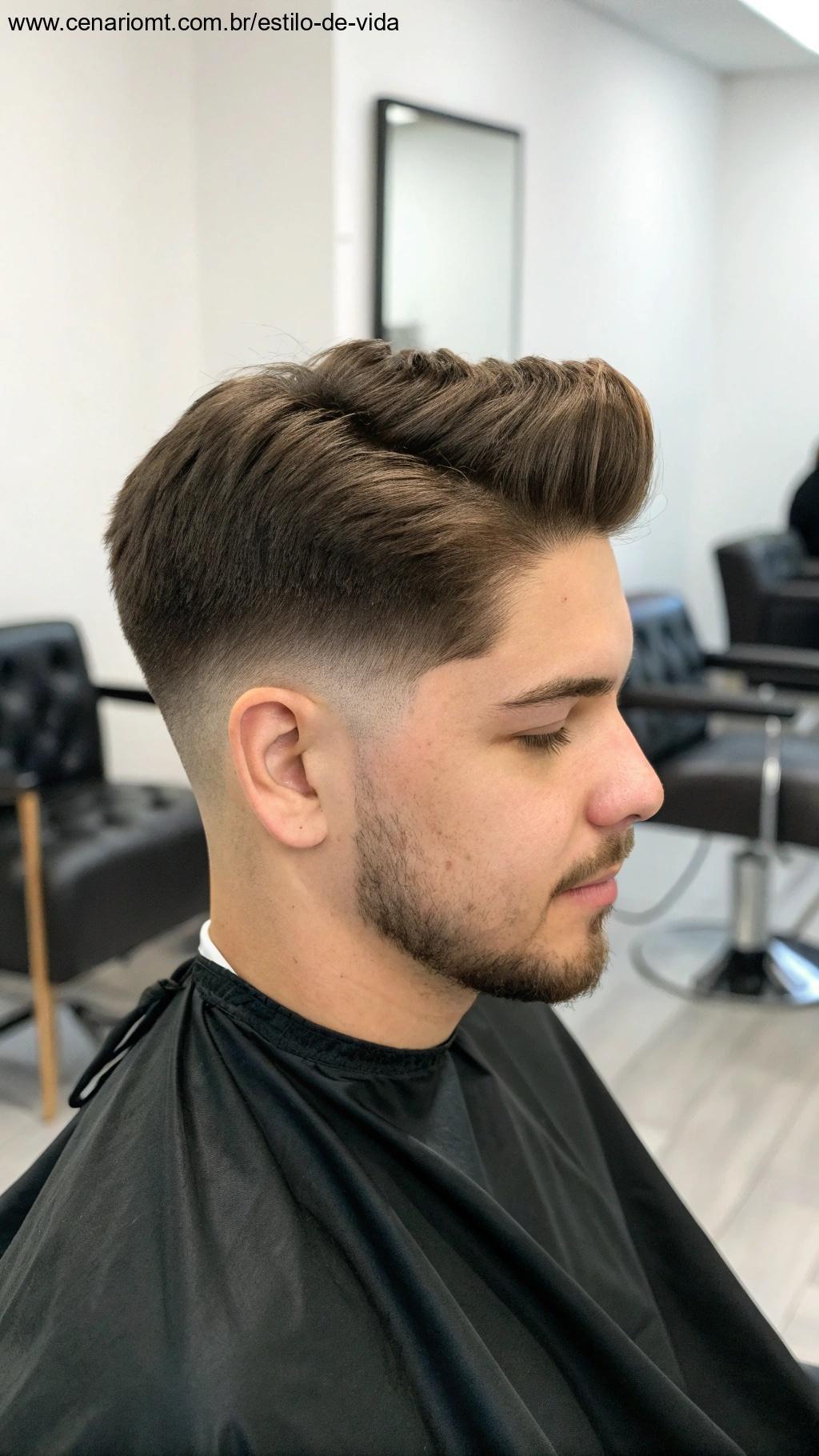 Degradê discreto com volume para um visual equilibrado
