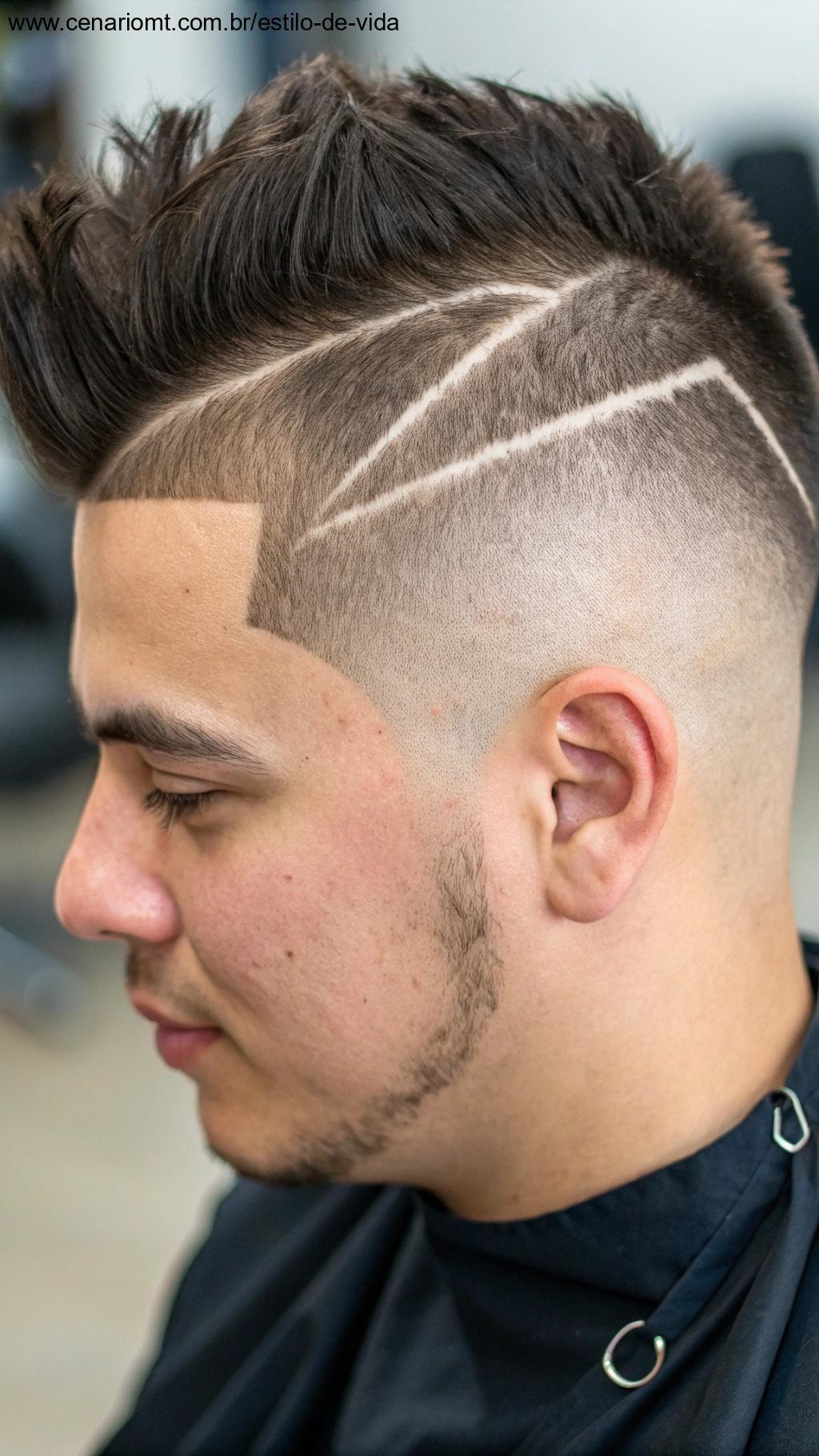 Corte desconectado com linhas bem definidas