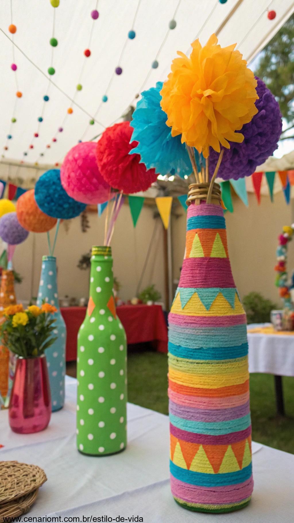 Enfeites criativos para festas e eventos