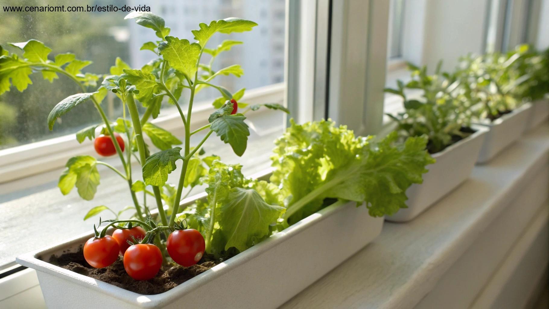 Plantas ideais para espaços reduzidos em parapeito de janela