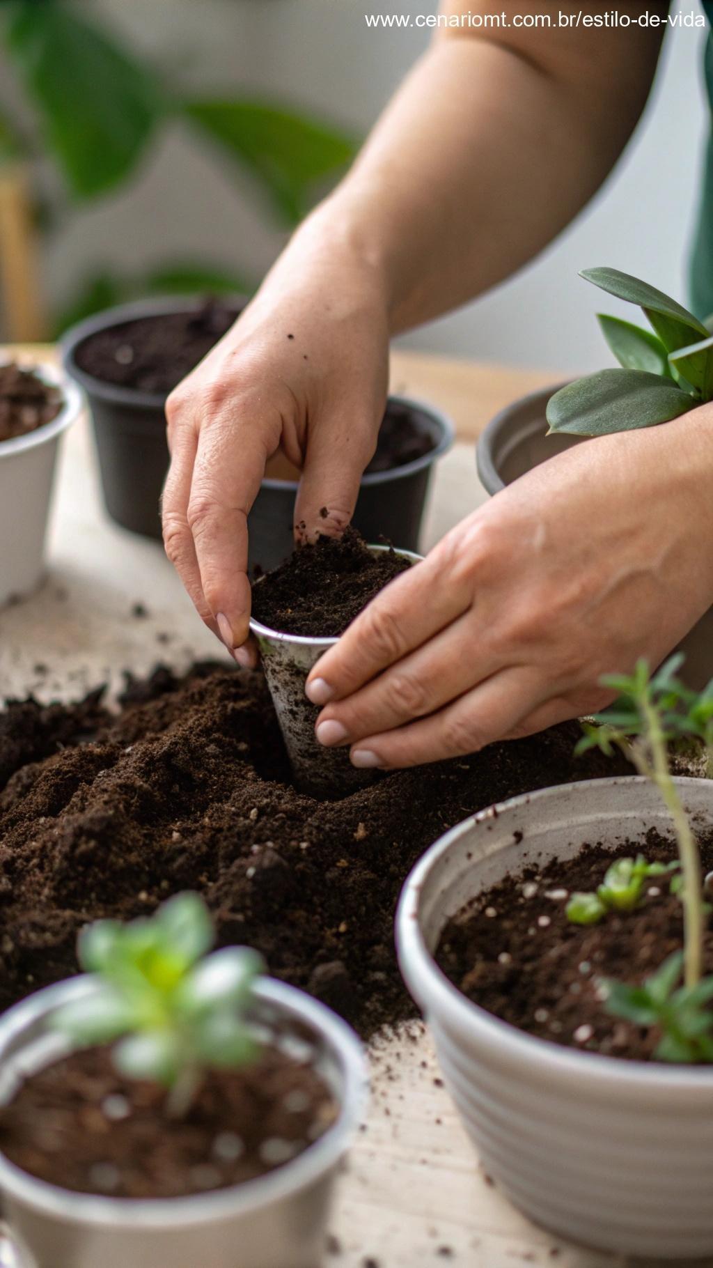 substratos leves e drenáveis para cultivo doméstico