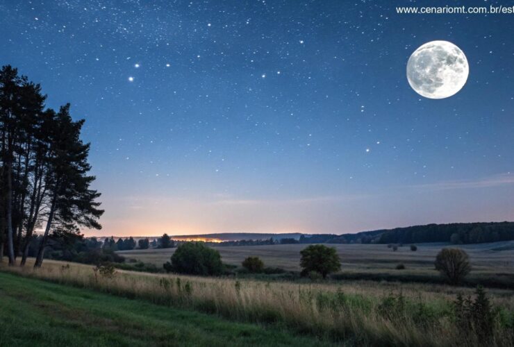 Fase da Lua Hoje, Quinta-feira 10 de Abril de 2025: Veja Como Está o Céu
