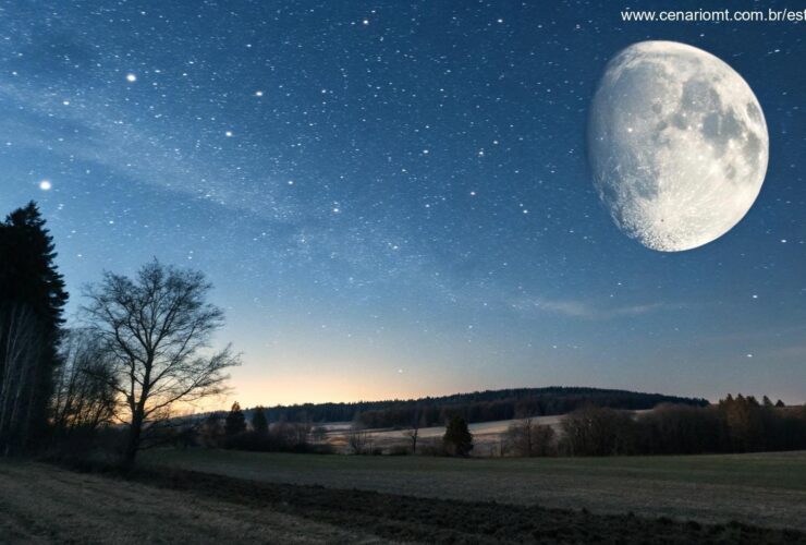 Fase da Lua Hoje Sábado 12/04/2025: veja como está o céu agora