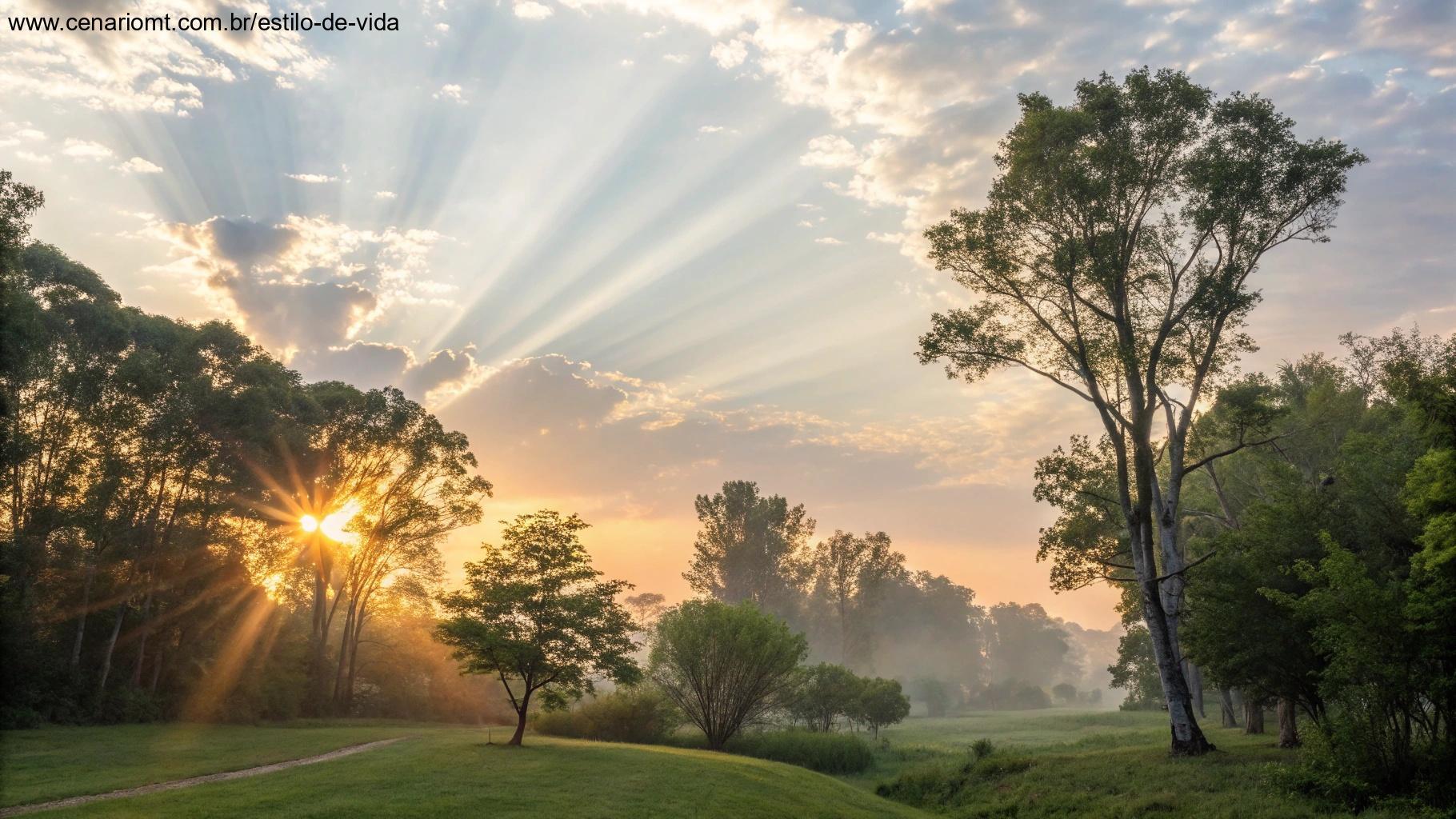 Imagem de uma sexta-feira abençoada com paisagem tranquila