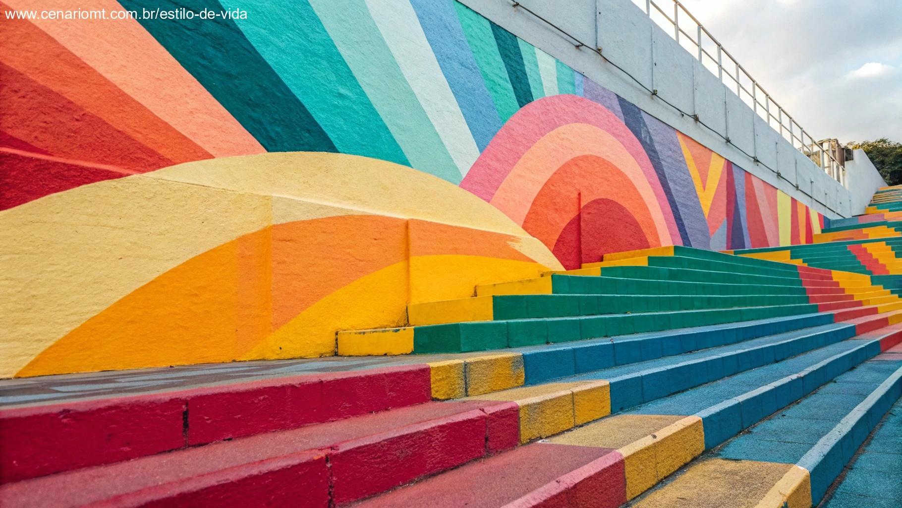 Coleção de frases inspiradoras em fundo colorido com formas abstratas, evocando motivação e energia para a semana.