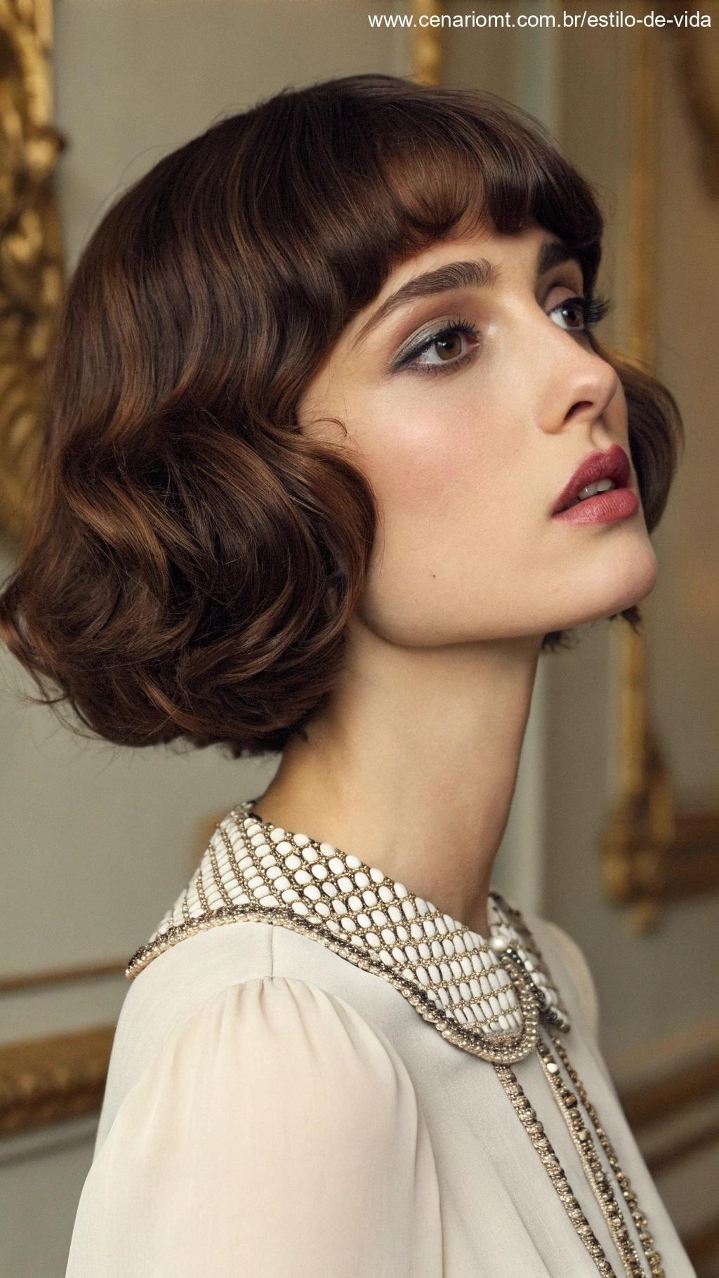 French bob com toque parisiense