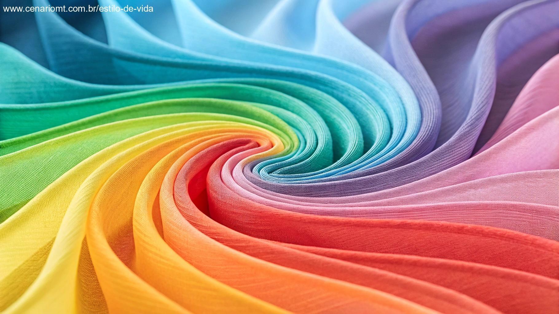 Fundo abstrato colorido com formas fluidas e gradientes suaves, evocando criatividade e conexão