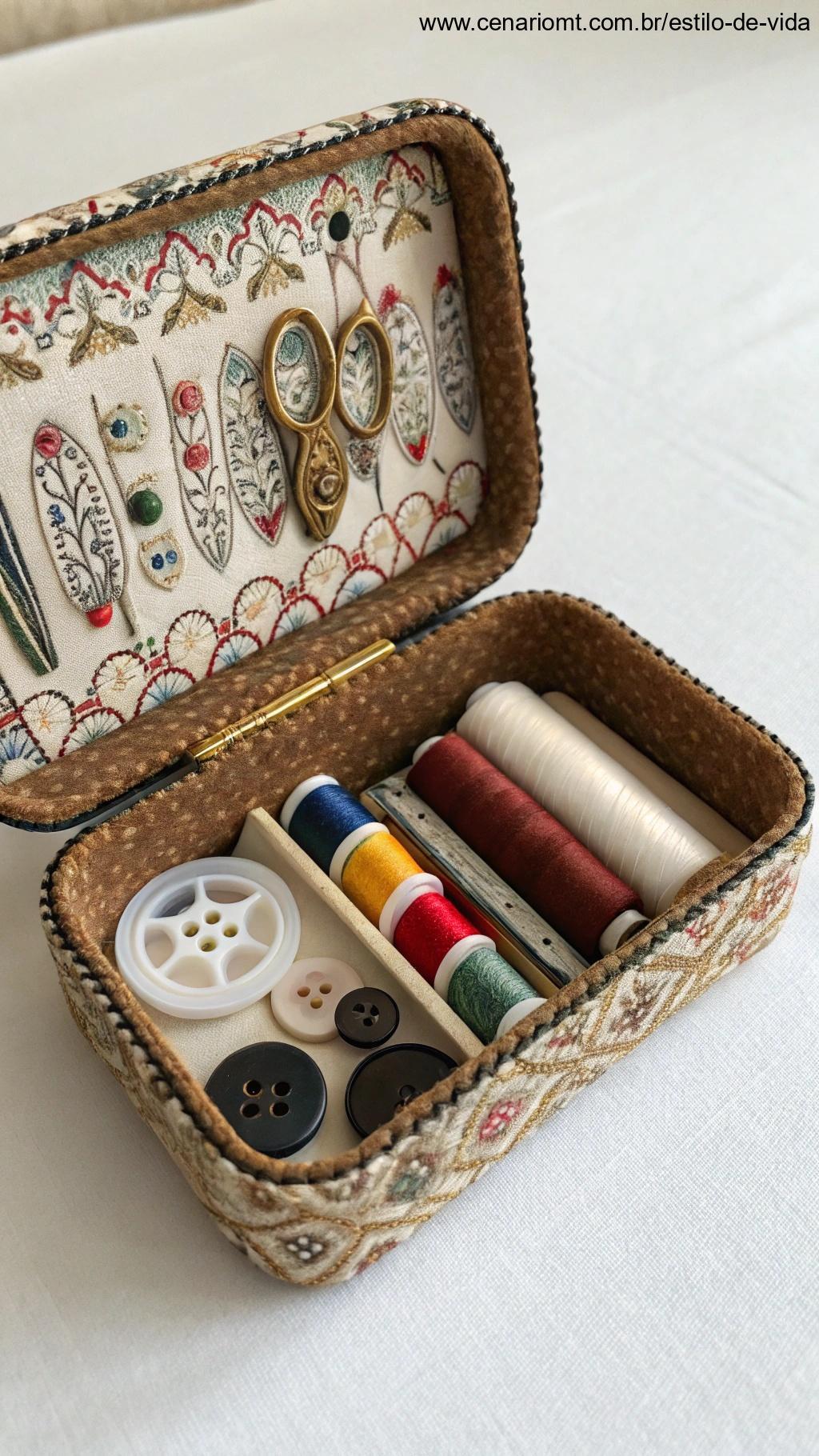 Kit de costura portátil artesanal