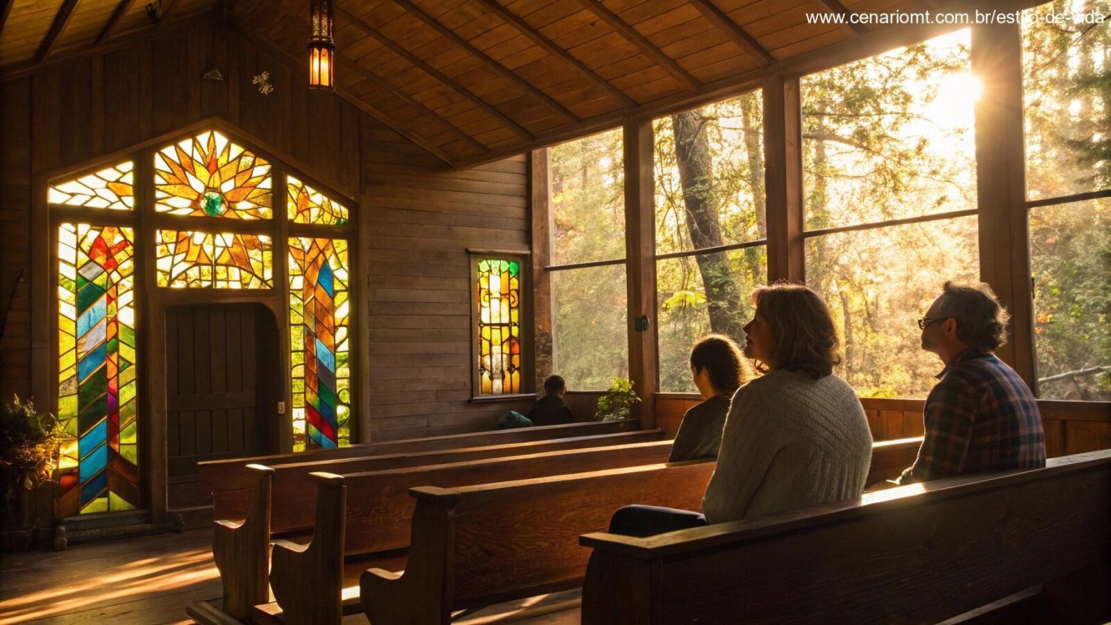 Momento de reflexão e ensinamentos na liturgia do dia em um domingo sereno