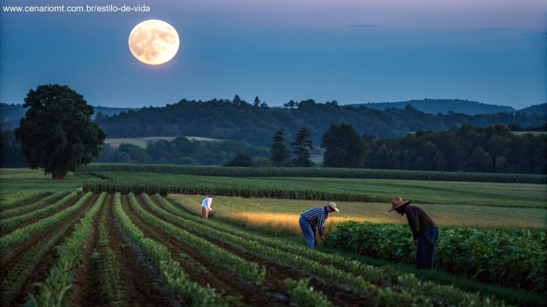 Lua Cheia influenciando a agricultura