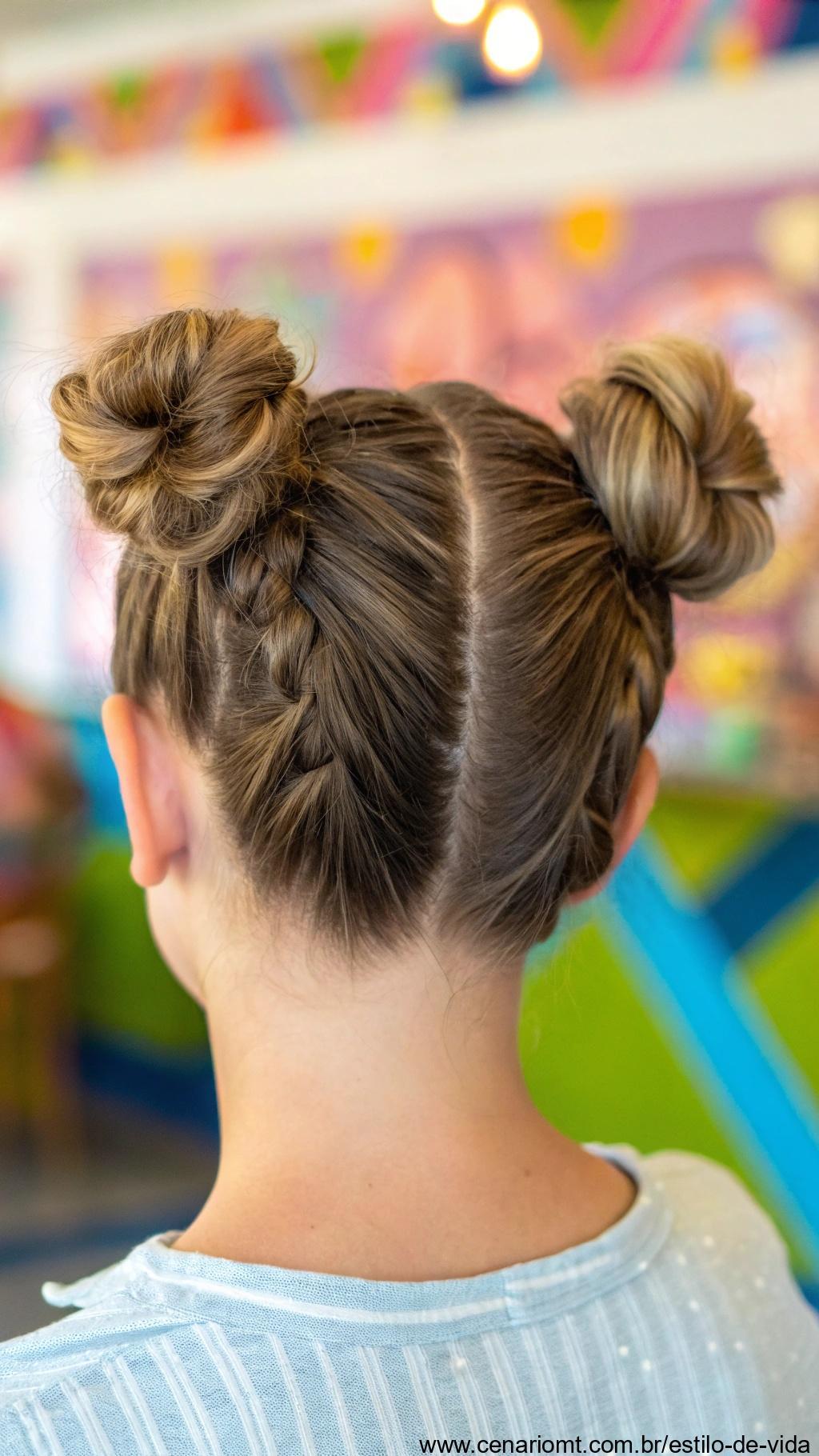 Mini coque duplo em cabelo curto
