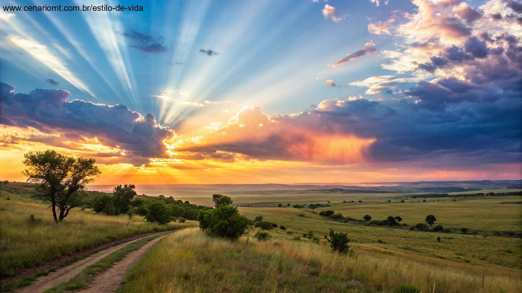 Paisagem ao amanhecer representando uma palavra que transforma
