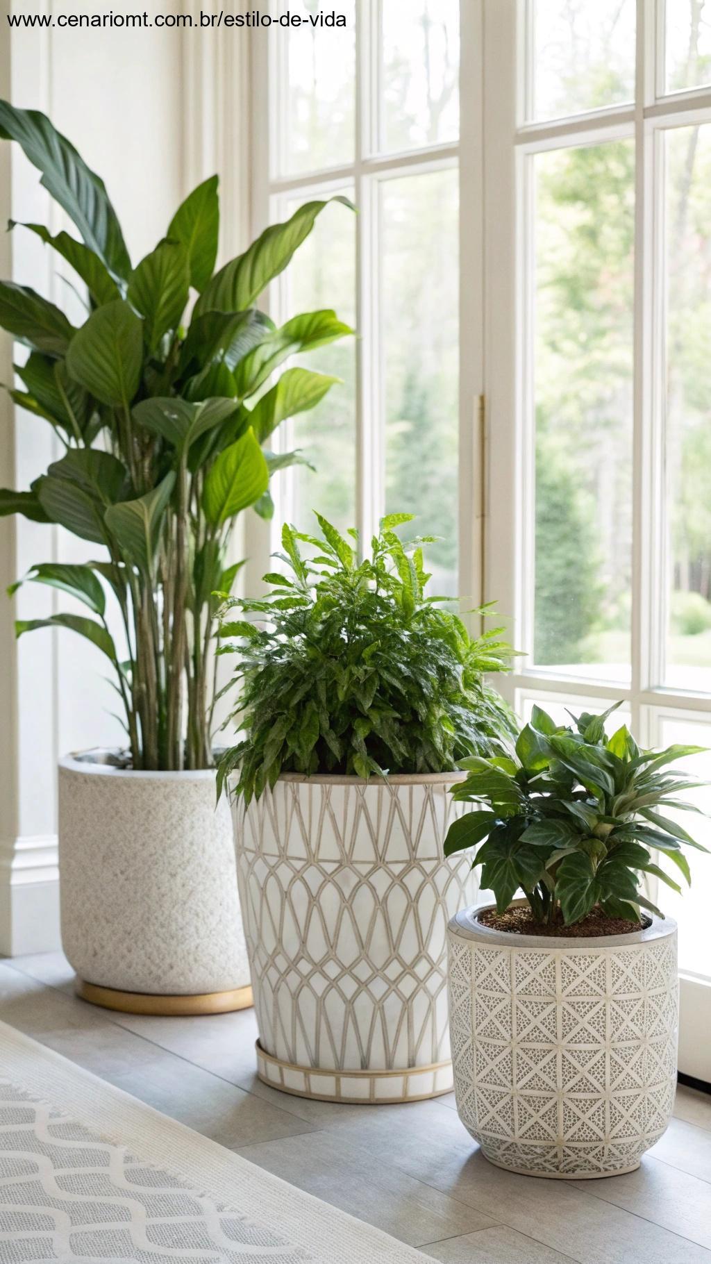 Plantas purificando e decorando ambientes internos