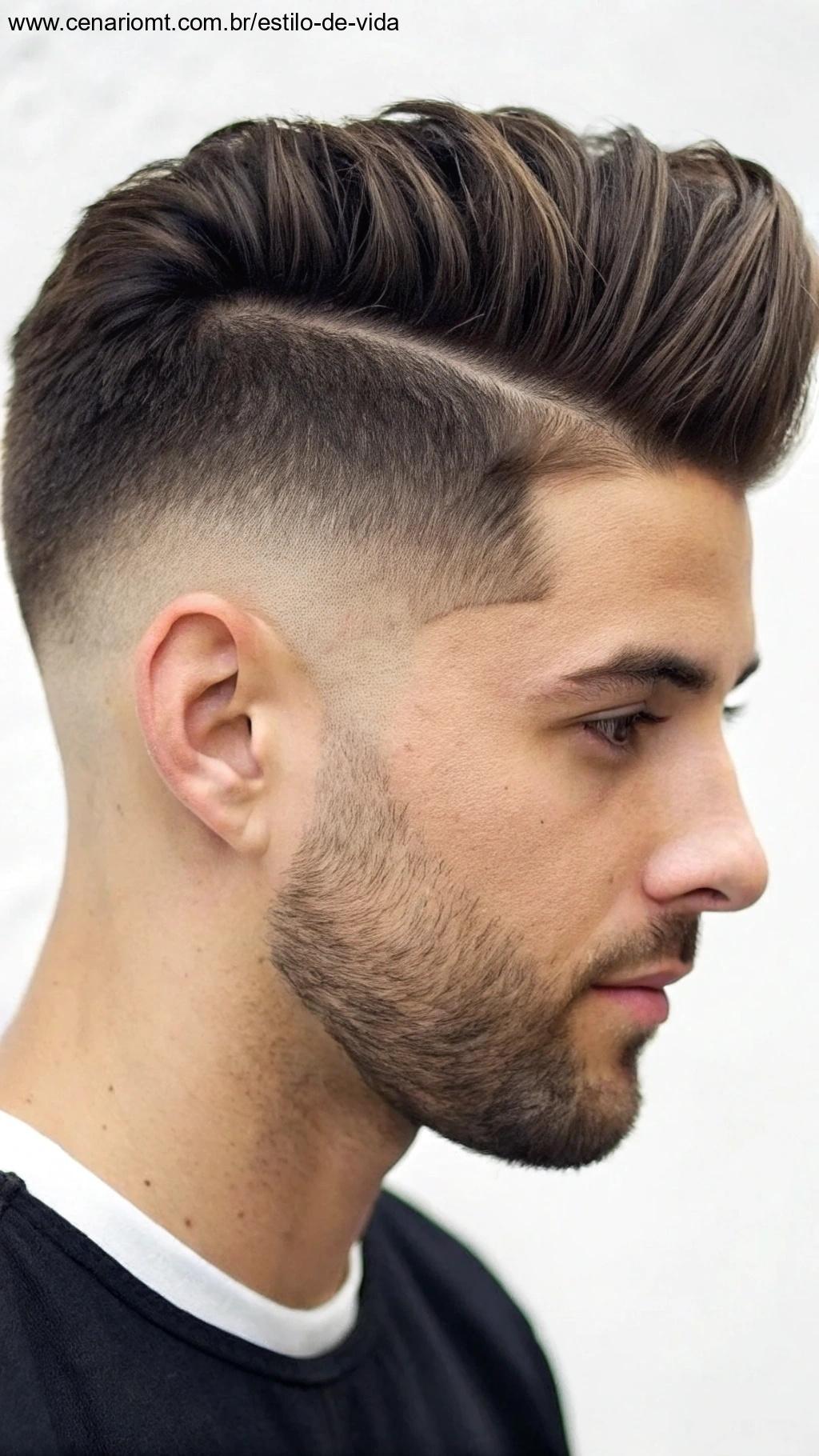 Side Part com Fade