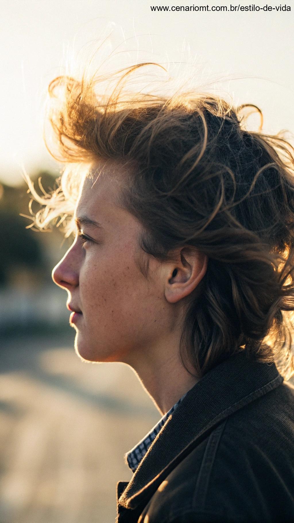 Topete com volume natural para um visual leve