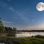 Fase da lua visível no céu noturno de sábado, 03 de maio de 2025