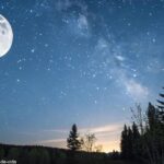 Fase da Lua visível no céu noturno desta sexta-feira, 02 de maio de 2025