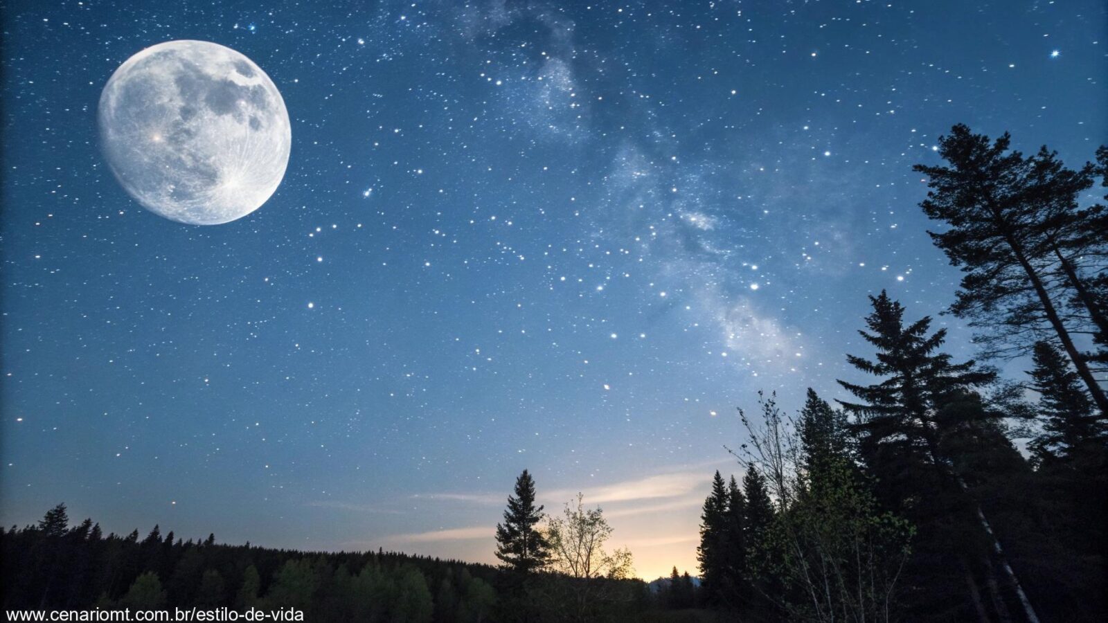 Fase da Lua visível no céu noturno desta sexta-feira, 02 de maio de 2025