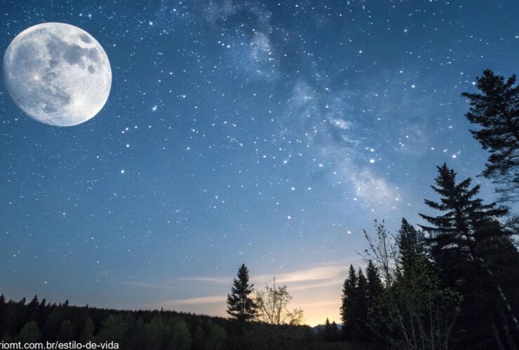 Fase da Lua visível no céu noturno desta sexta-feira, 02 de maio de 2025