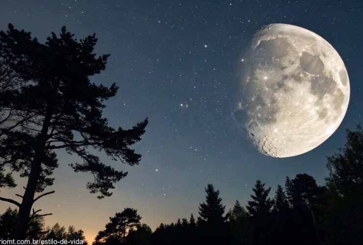 Fase da Lua Hoje Terça-feira 06/05/2025: Gibosa Crescente com 66% de Iluminação