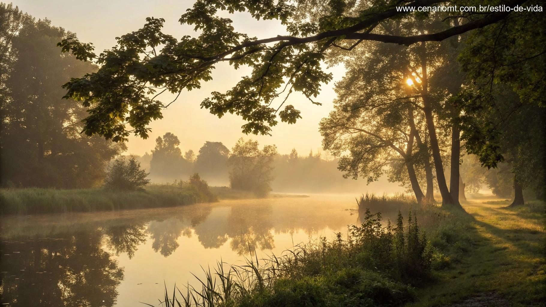 Pessoa caminhando em paz na natureza, simbolizando viver o salmo no cotidiano