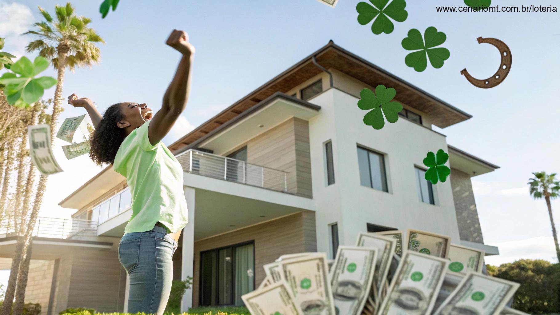 Resultado da Loteria Federal de hoje: Concurso 5978 (28/06/2025) com gráficos, dinheiro, casa e símbolo da sorte