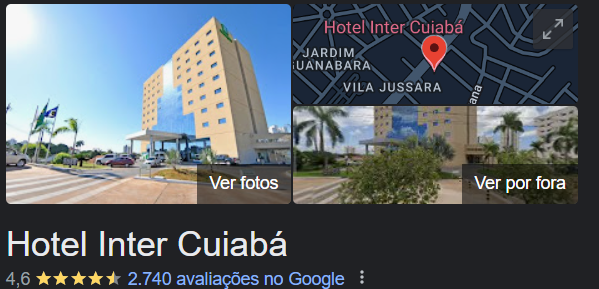 Foto do Google Meu Negócio do Hotel Pantanal Mato Grosso.