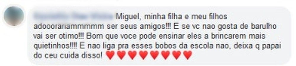 Menino autista pede amigos em carta ao Papai Noel: 'Brinco na escola sozinho' 9 printicomentario2