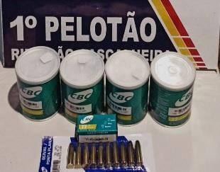 Denúncia auxilia na apreensão de 1.250 munições em Ribeirão Cascalheira 2 carvalheira