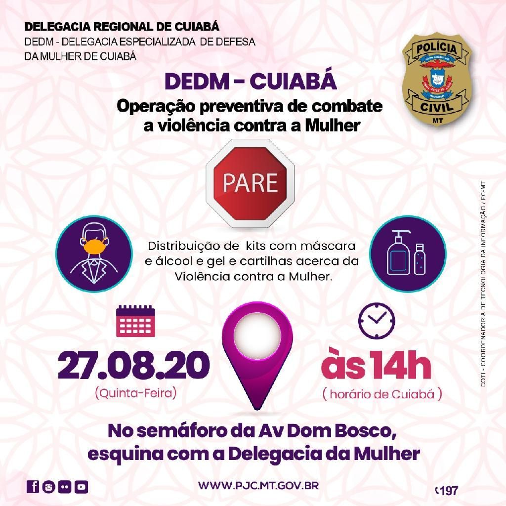Ação preventiva em Cuiabá vai distribuir kits de proteção e material informativo 2020 08 26 21:06:25