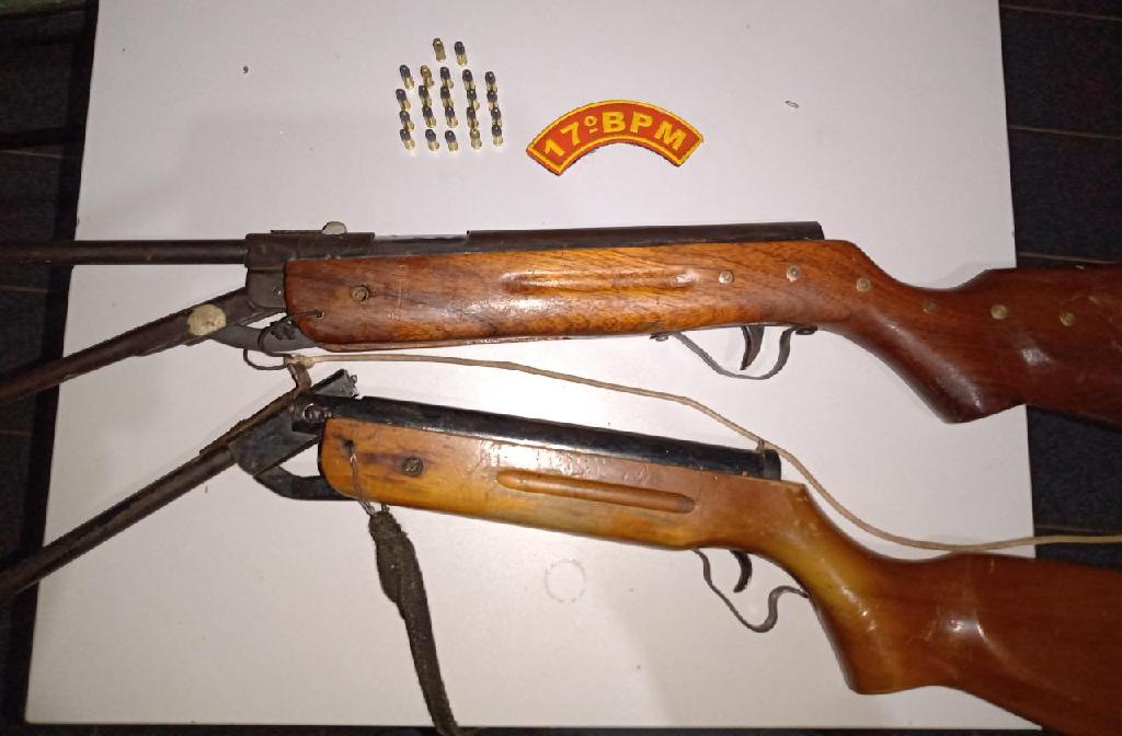 Dupla é presa com dois rifles e munições na Reserva do Cabaçal 2020 08 18 10:25:10