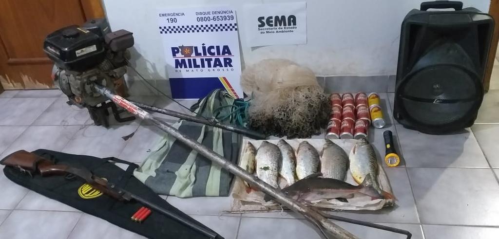 PM e Sema identificam pescado irregular e apetrechos de pesca predatória em Alto Paraguai 2020 08 26 15:42:08