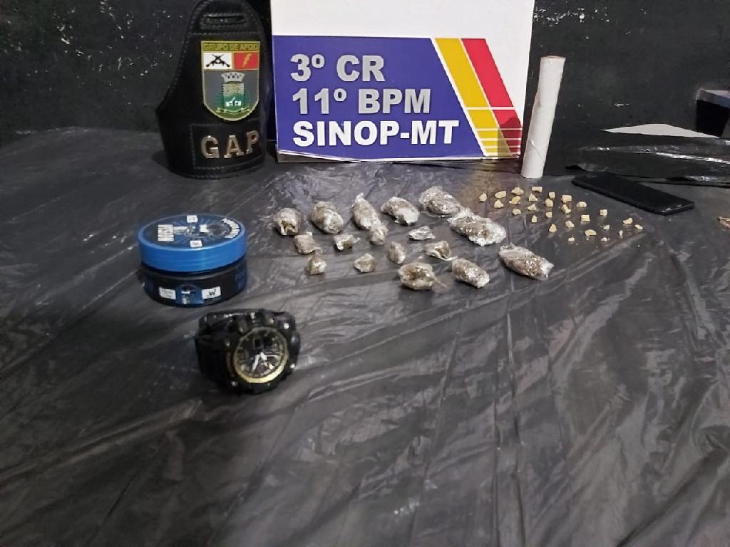 Dois são presos com maconha e pasta base de cocaína em Sinop 2 Ap%C3%B3s den%C3%BAncias GAp prende suspeitos com maconha e pasta base de coca%C3%ADna em Sinop 2020 09 21 16:57:10