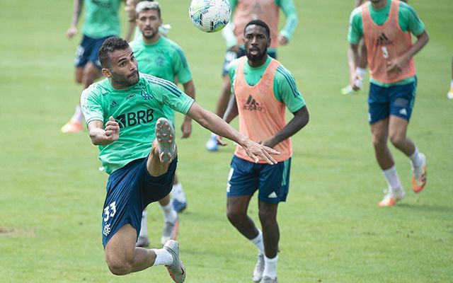 thiago maia jogadores atletas treino treinamento ninho