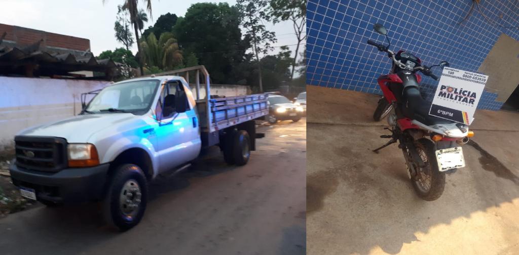 Caminhonete e motocicleta são recuperados em Cuiabá e Cáceres 2020 10 13 16:55:16